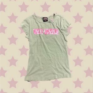 Harley Davidson pink camo and sage green tee